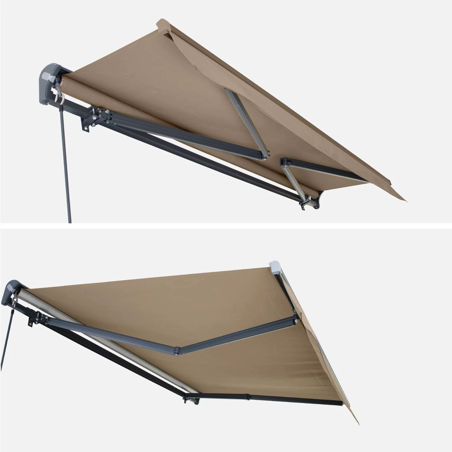 Store Banne Manuel 3x2m Couleur : Taupe – Image 4