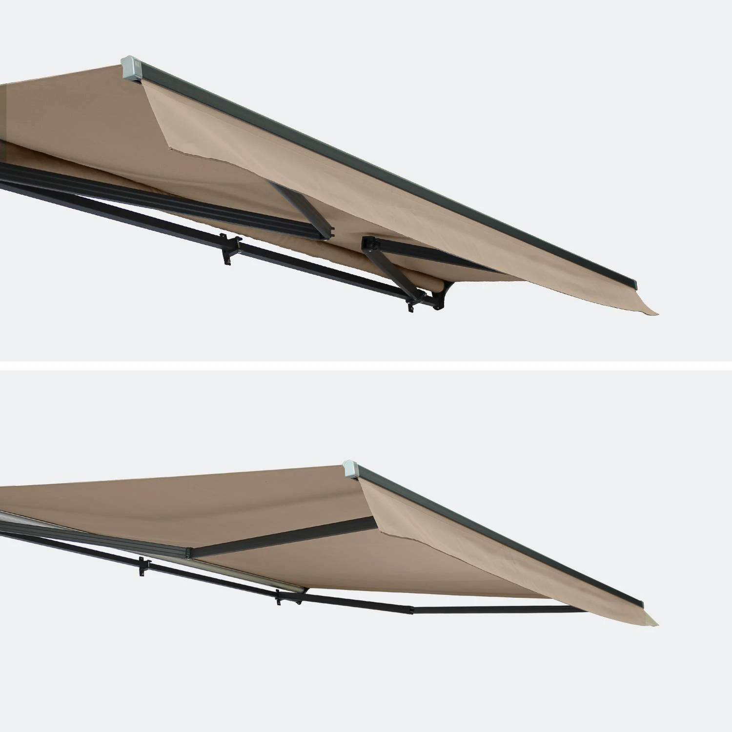 Store Banne Manuel 4x3m Couleur : Taupe – Image 3