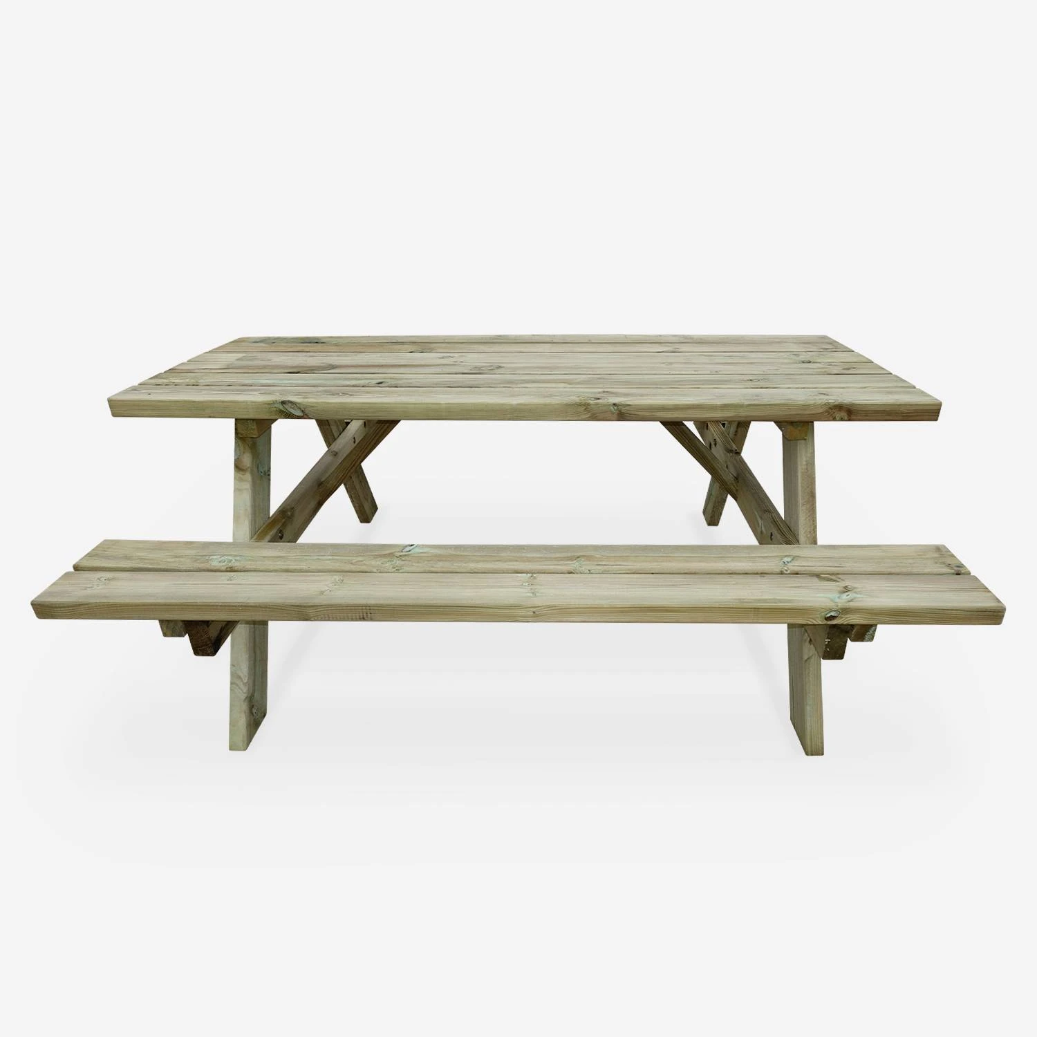 Table Picnic En Bois 6 Places 180cm (lot De 4) – Image 5