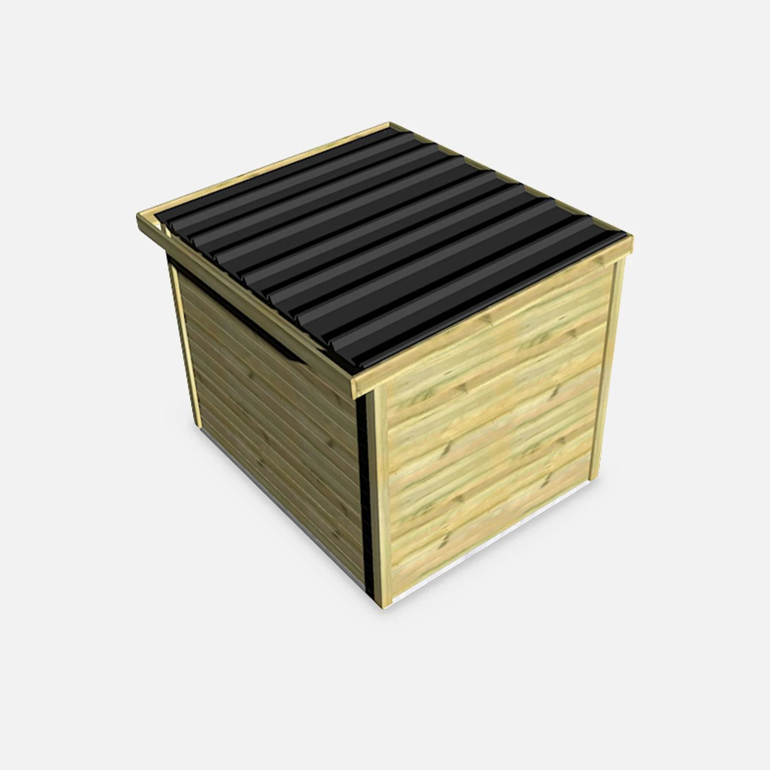 Abri De Jardin Bois 6,48m², Sapin Du Nord Traité Autoclave Ep.27mm – Image 4