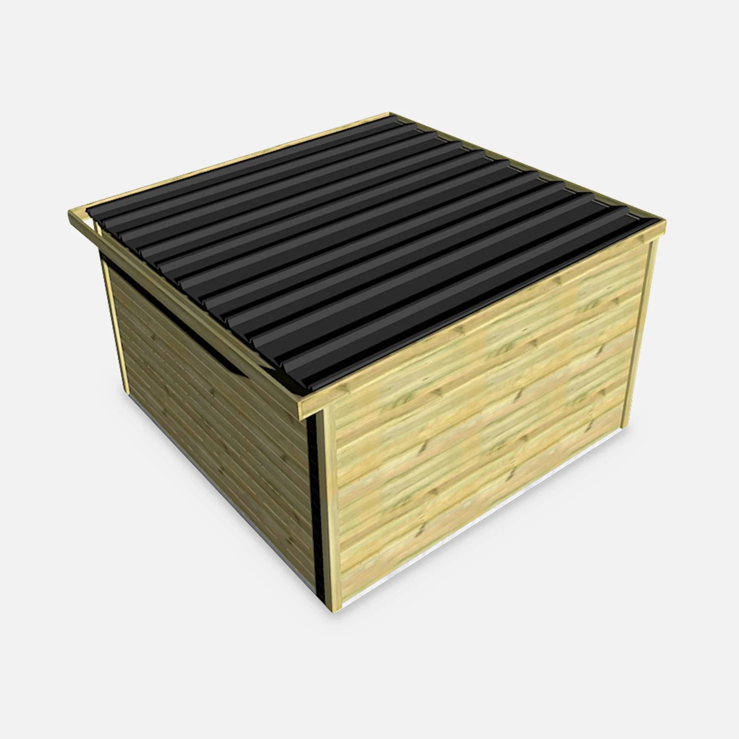 Abri De Jardin Bois 13m², Sapin Du Nord Traité Autoclave Ep.27mm – Image 5