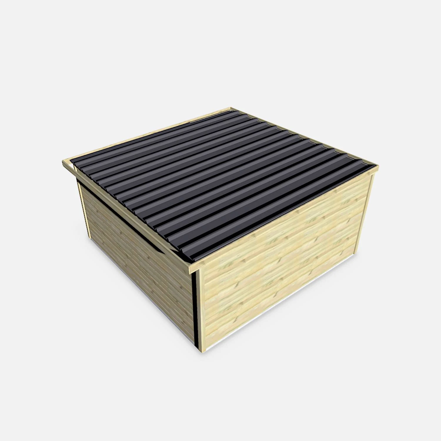 Abri De Jardin Bois 20,3m², Sapin Du Nord Traité Autoclave Ep.27mm – Image 4