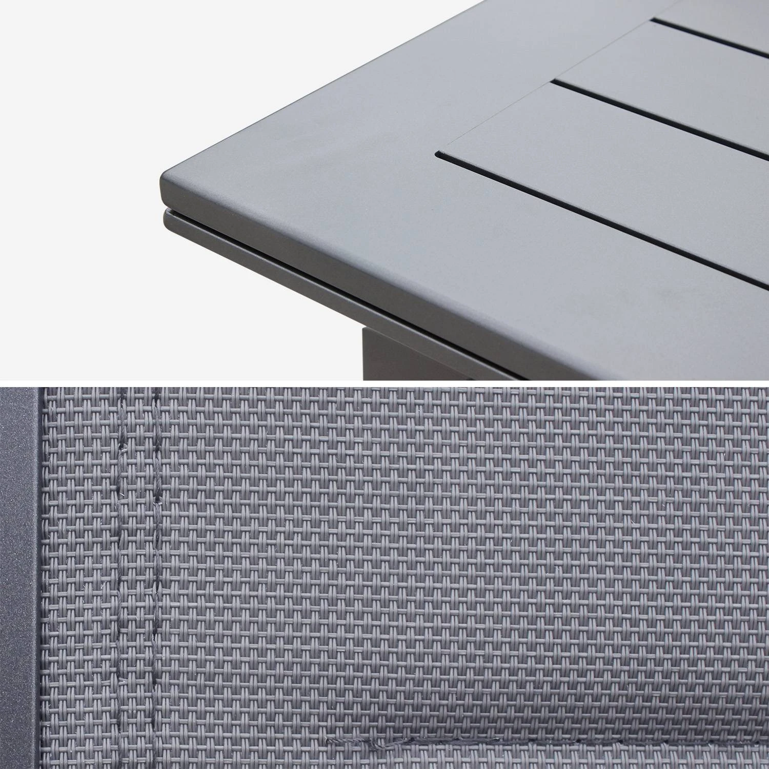 Table De Jardin Extensible Aluminium, 10 Chaises – Image 5