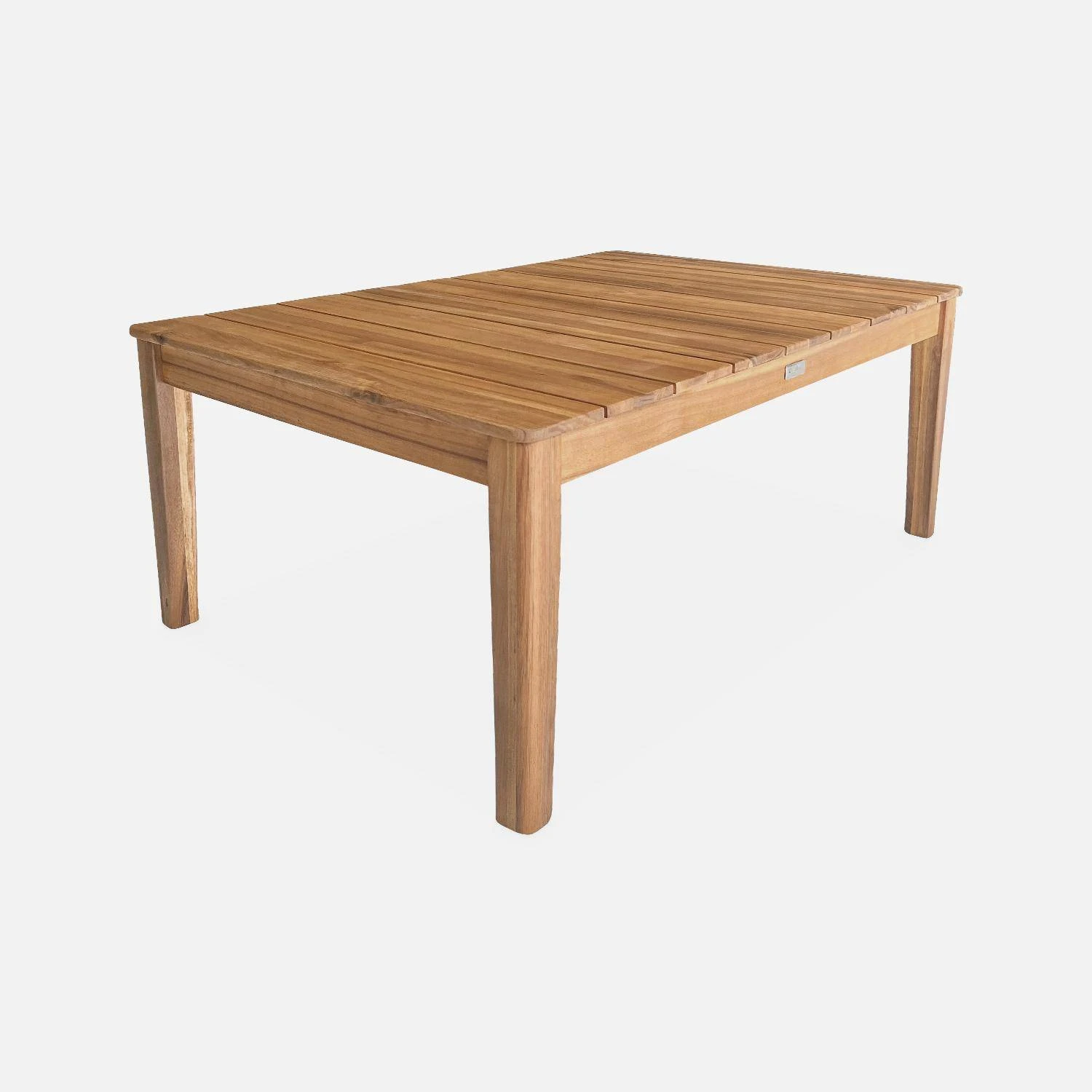 Salon De Jardin Cannage Et Bois 4 Places, Beige Couleur : Teck – Image 7