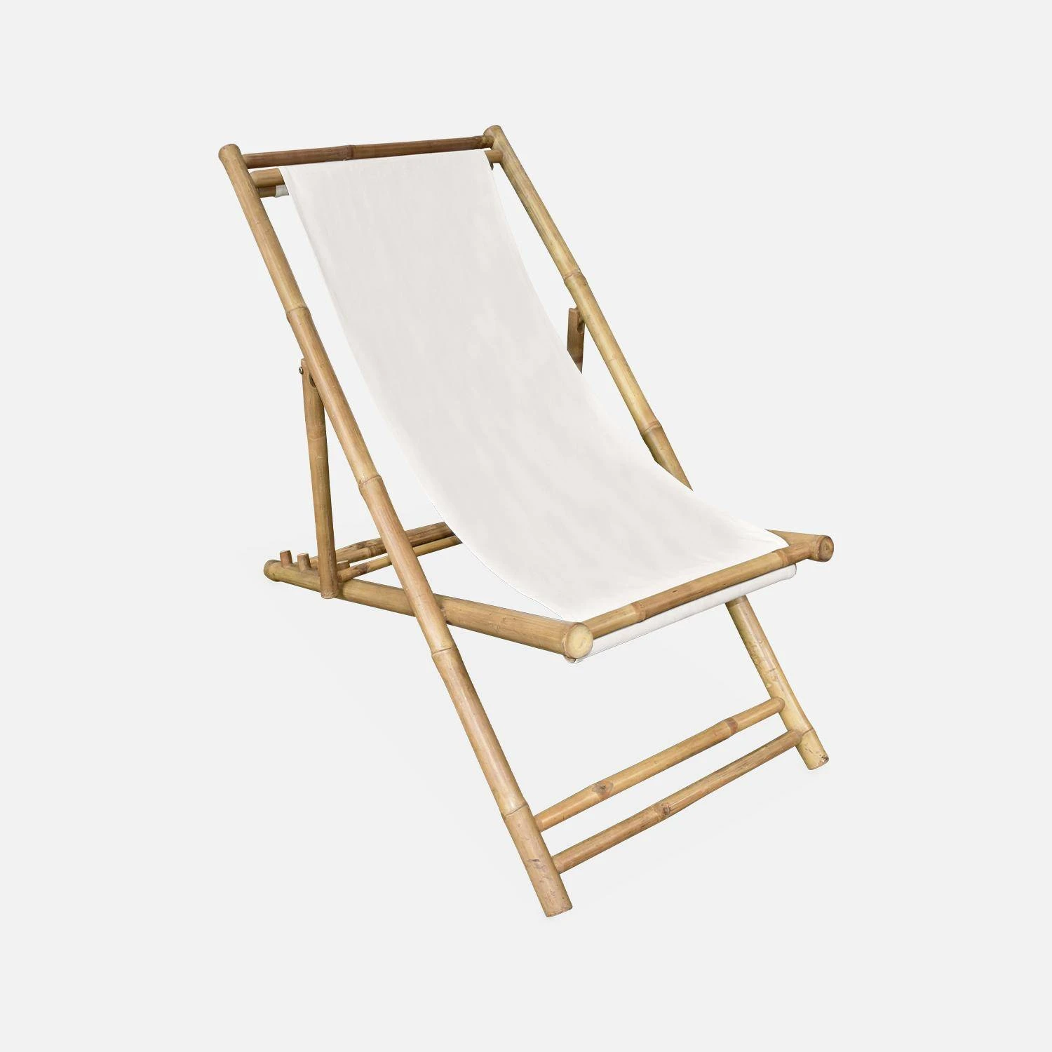 Chilienne Bambou , Toile Naturelle Pliable, Multi Positions – Image 3