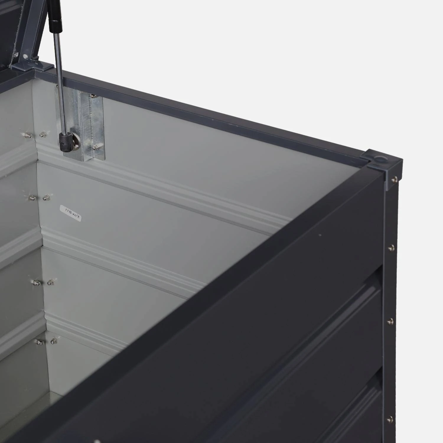 Coffre De Jardin En Métal 385L Couleur : Anthracite – Image 3