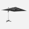 Parasol Déporté Rectangulaire 3x4m Couleur : Anthracite