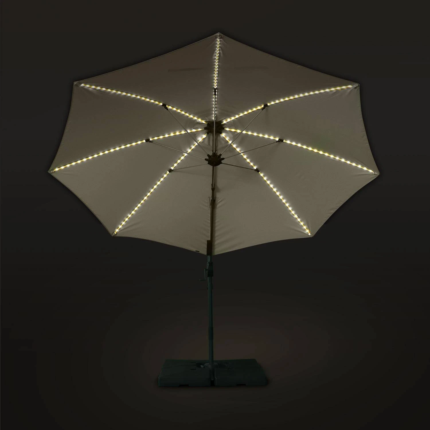 Parasol LED Déporté Rond 3m – Image 4