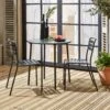 Table De Jardin Métal 2 Chaises Couleur : Anthracite