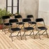 Chaise De Réception Pliante (lot De 6) Couleur : Gris Foncé